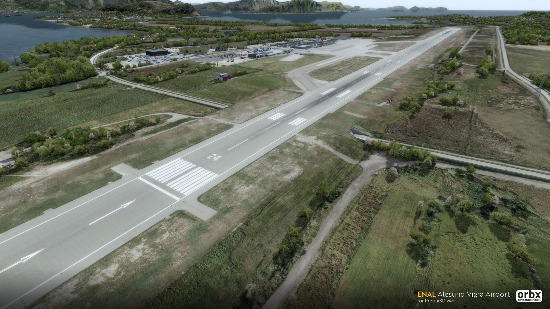 Ålesund Vigra Airport P3DV4+ My Final Shots. Orbx Preview