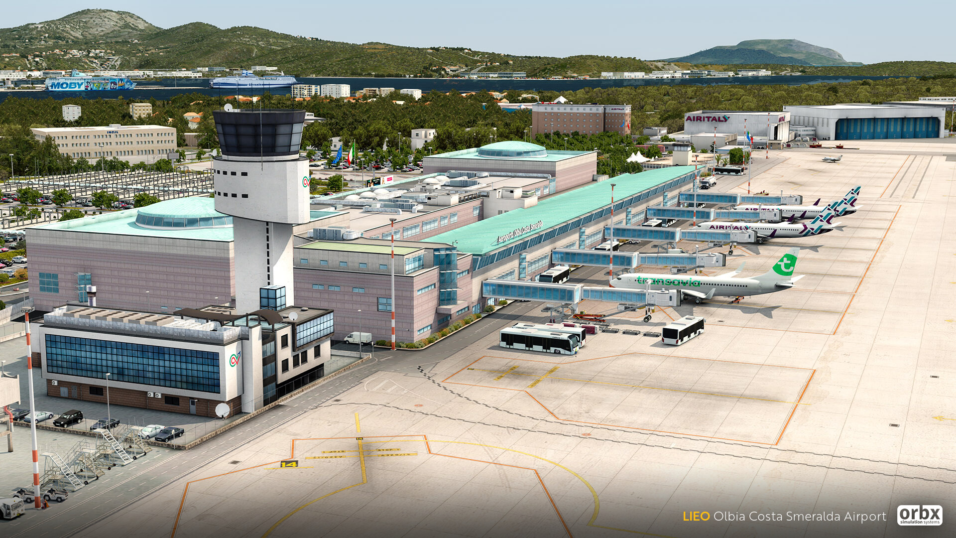 LIEO Olbia Costa Smeralda Airport Released Orbx Release 